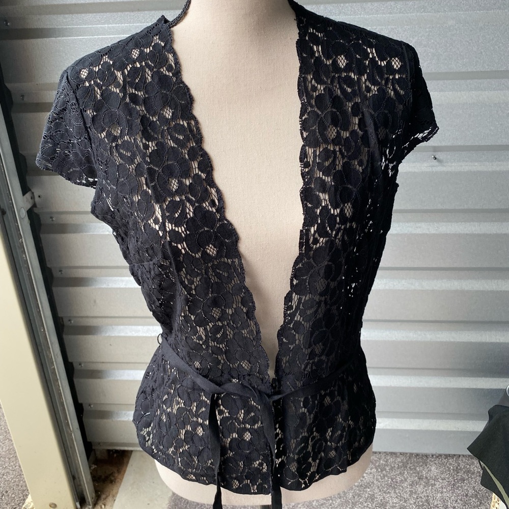 Black lace coverup size M from New York and Company.